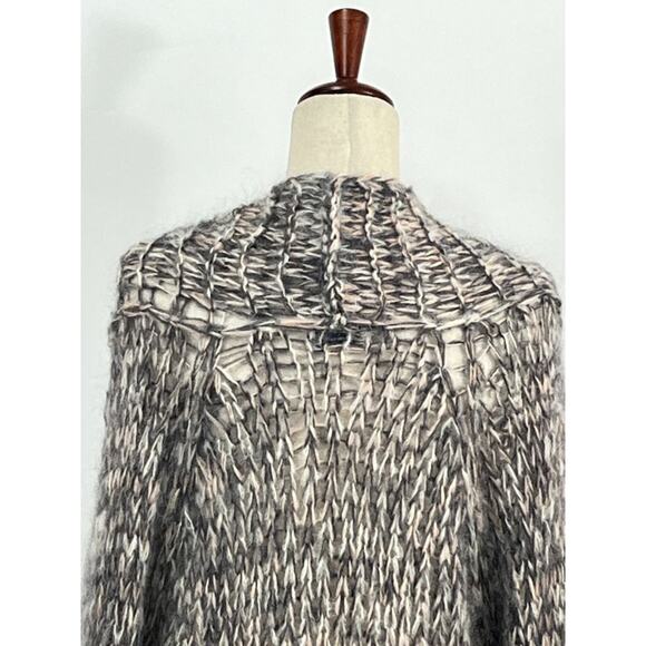 MAIAMI Basic Sz M/L Mohair Blend Toggle Cardigan Sweater Handmade - Picture 5 of 10